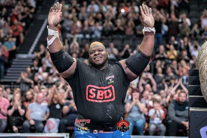 Haltérophilie : le Burkinabè Iron Biby, néo champion du monde ex-aequo du «World Strongest Log Lift 2018»