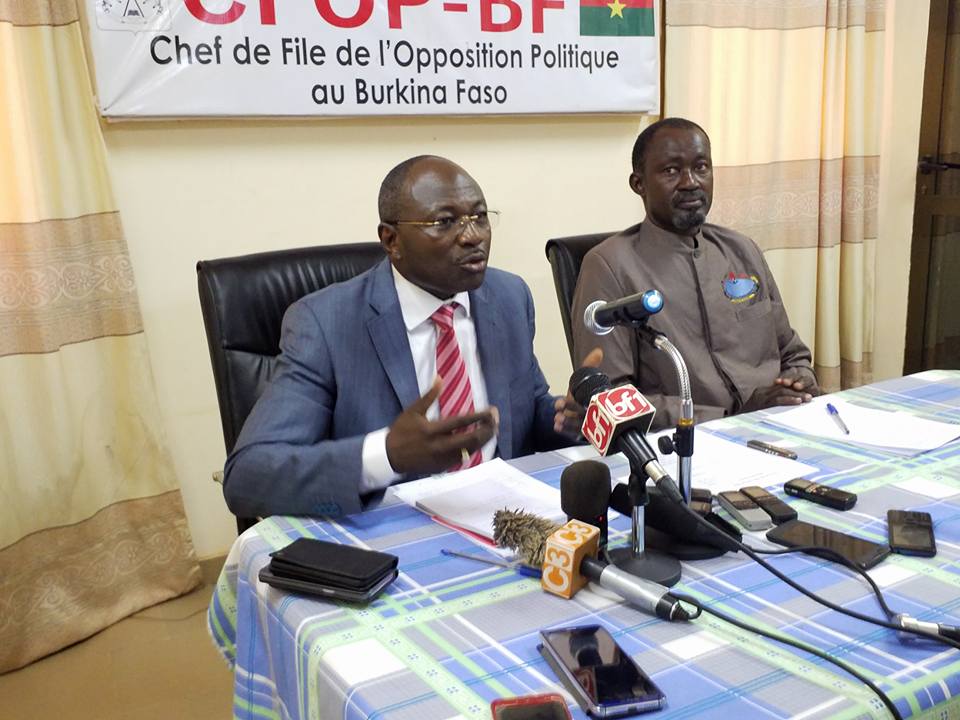 Opposition politique burkinabè : En désaccord avec la révision de son statut Opposition politique burkinabè : En désaccord avec la révision de son statut