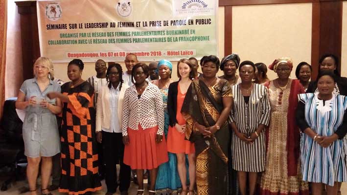 Leadership féminin : Les femmes parlementaires outillées sur la prise de parole en public