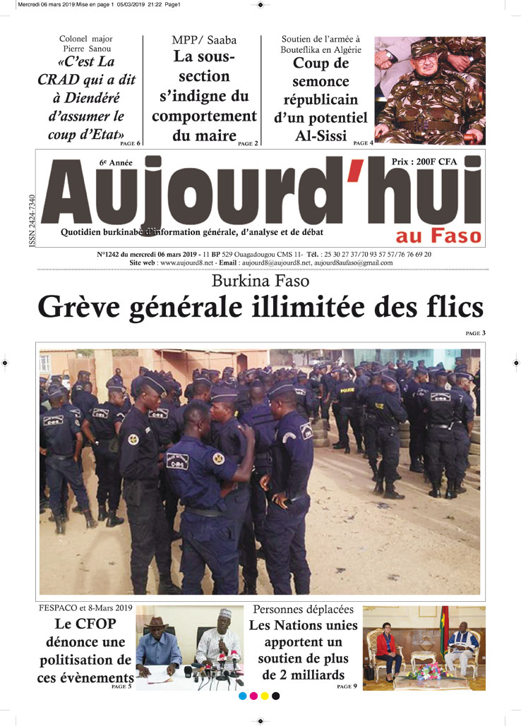 La Une du 6 mars 2019