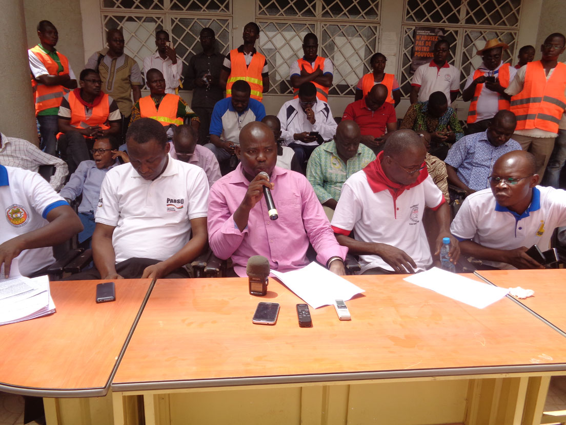 Bonaventure Bélem de la CNSE : «La lutte engagée se poursuivra jusqu’à la victoire» Bonaventure Bélem de la CNSE : «La lutte engagée se poursuivra jusqu’à la victoire»