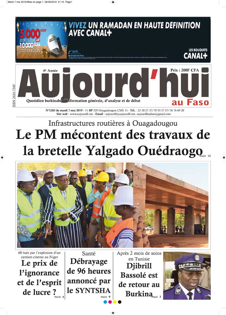 La Une du 7 mai 2019