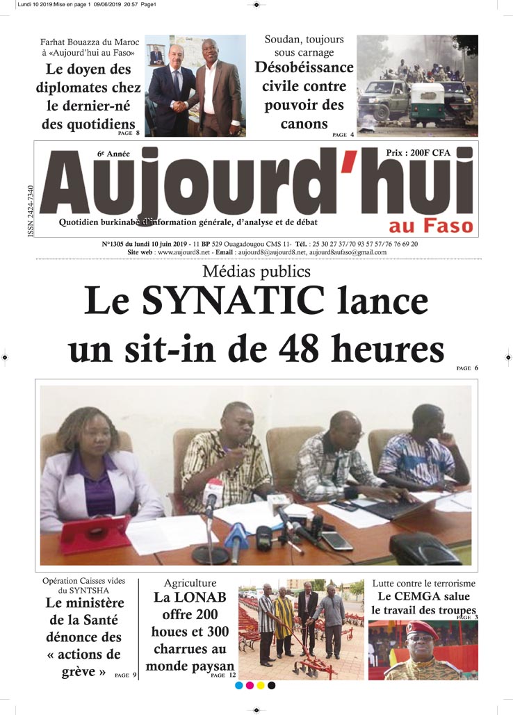 A la Une du 10 juin 2019