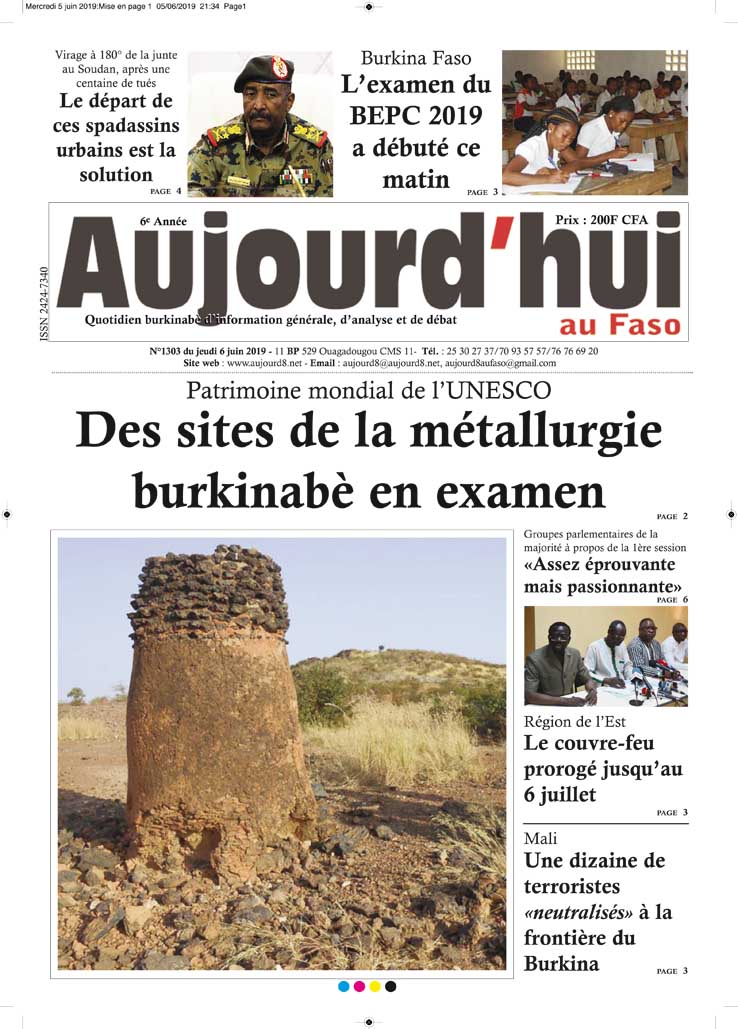 La Une du 6 juin 2019