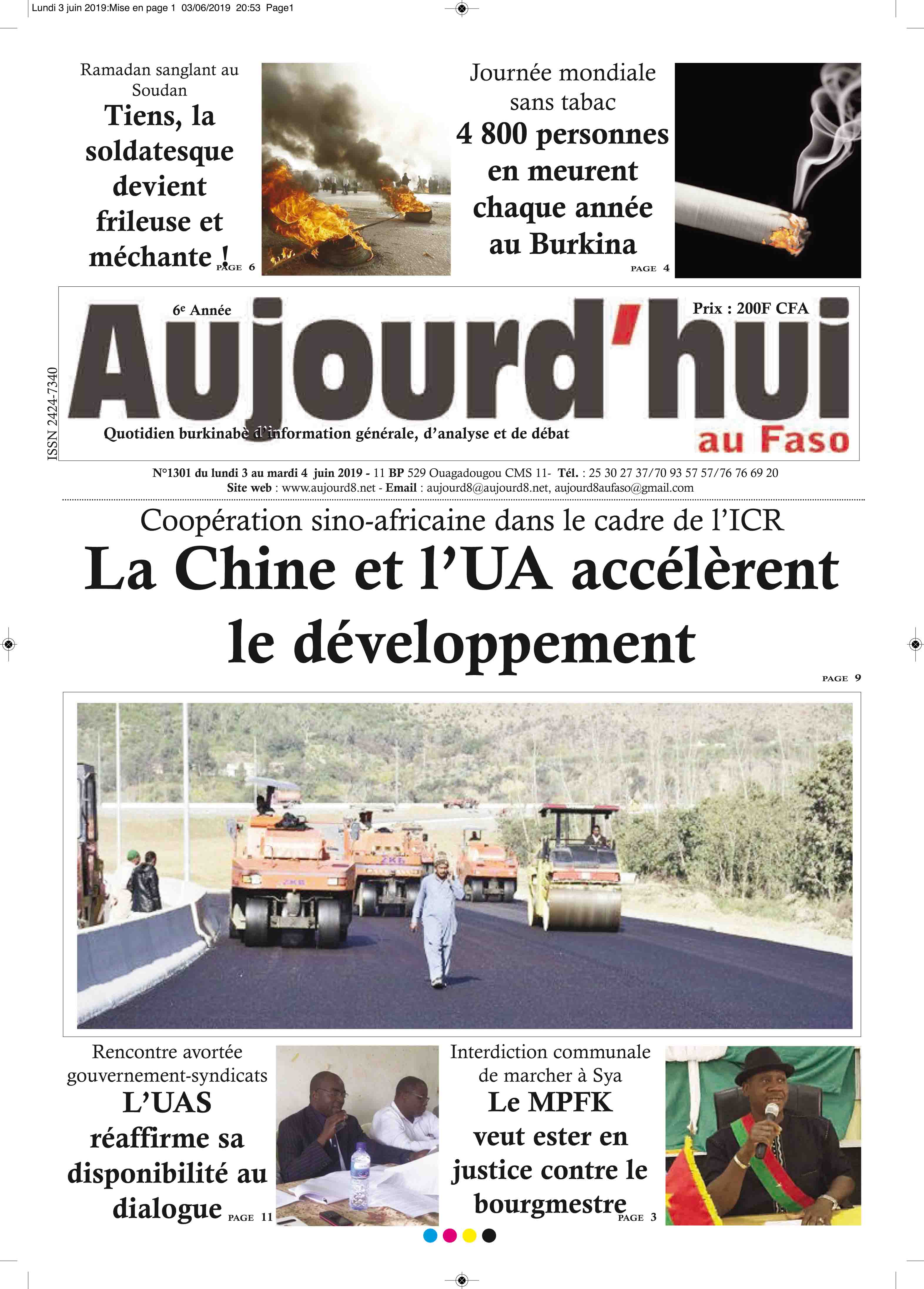 La Une du 4 juin 2019