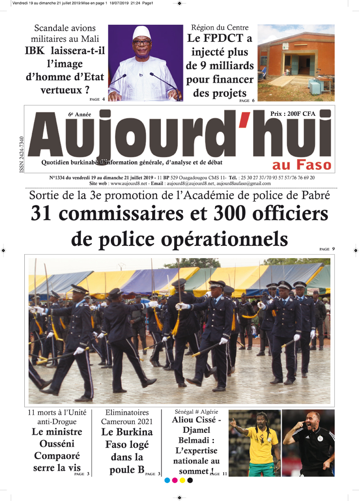 A la Une du 19 juillet 2019