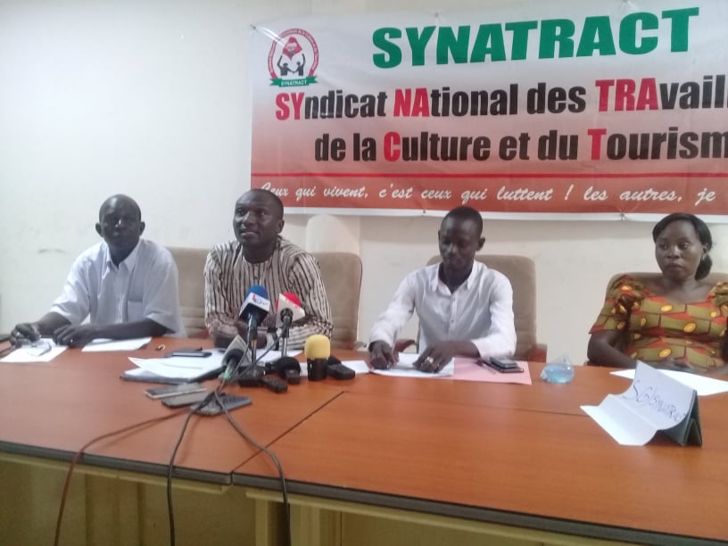 Ministère de la Culture, des Arts et du Tourisme : Le SYNATRACT maintient son mot d’ordre