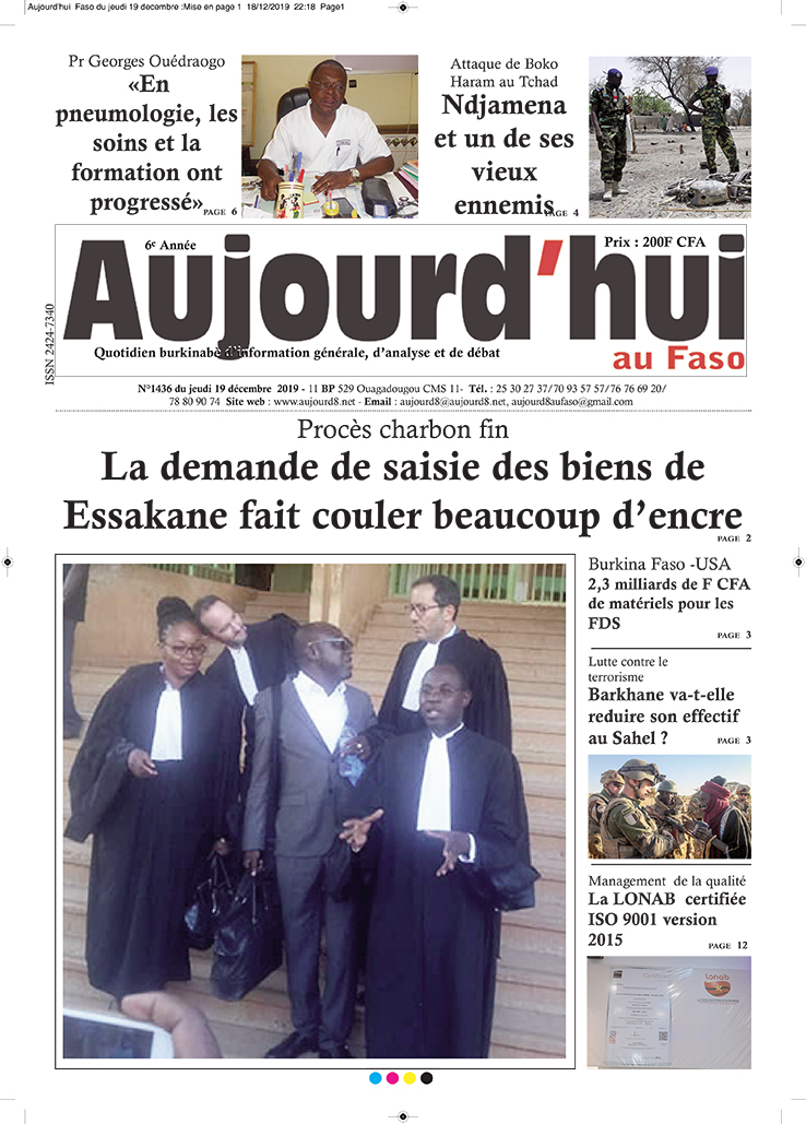 A la Une du 19 décembre 2019