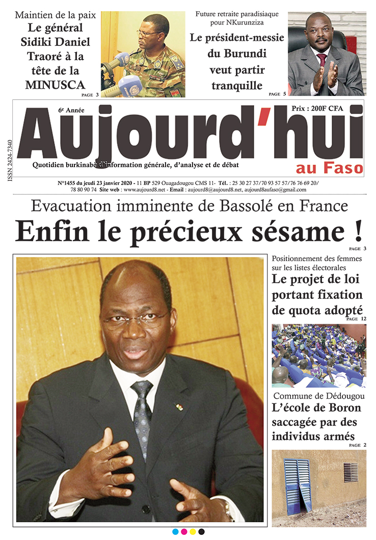 A la Une du 23 janvier 2020