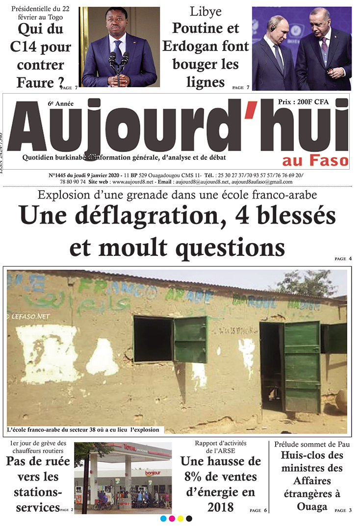 A la Une du 9 janvier 2020