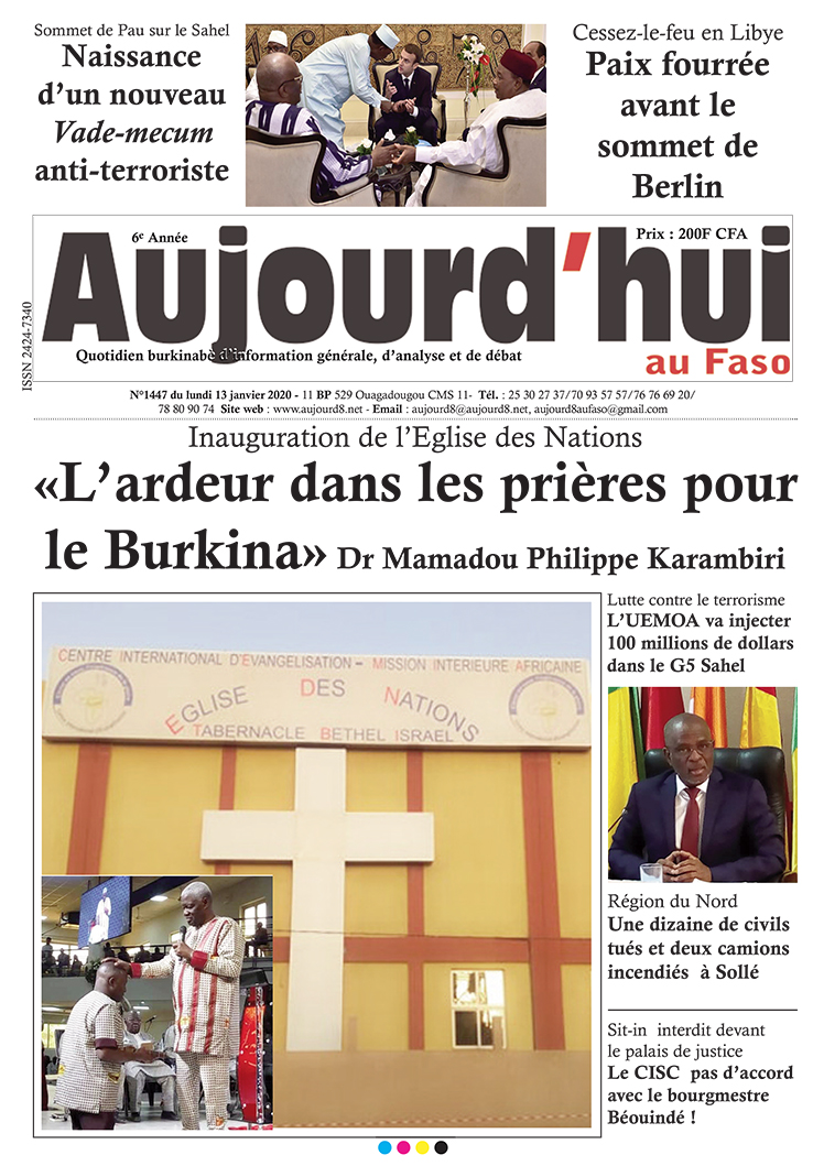 A la Une du 13 janvier 2020