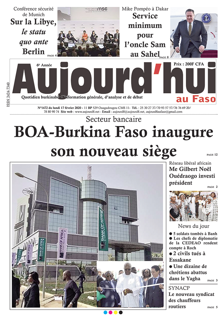 A la Une du 17 février 2020