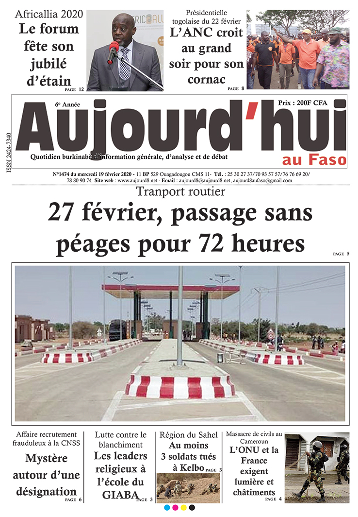 A la Une du 19 février 2020