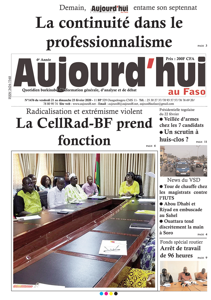 A la Une du 21 février 2020