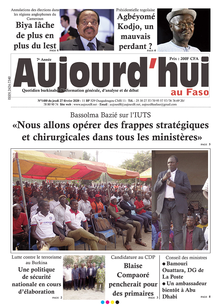 A la Une du 27 février 2020