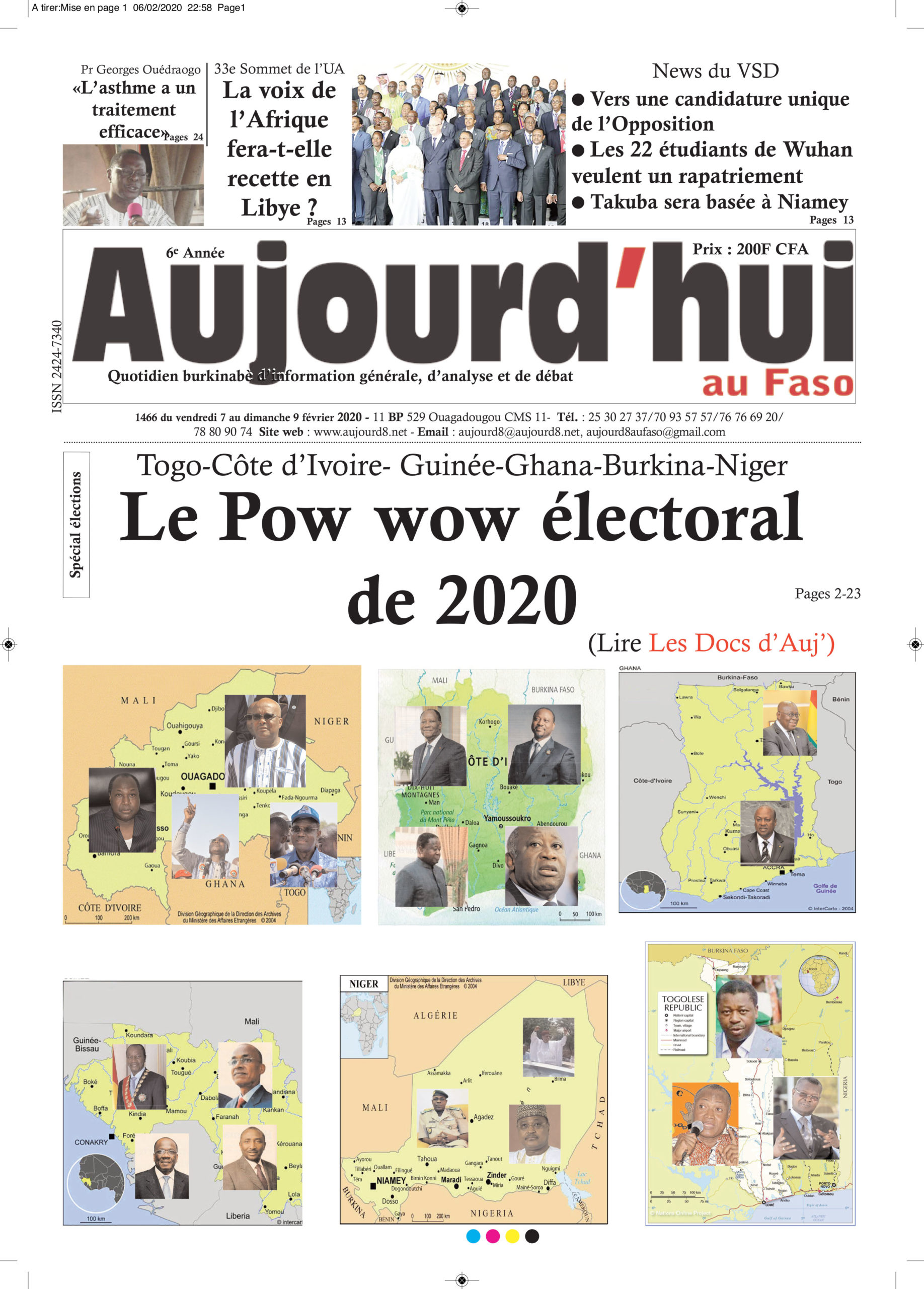 À la Une du 7 février 2020