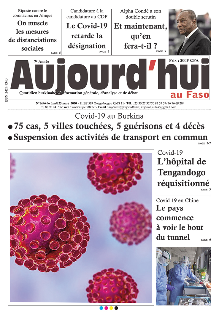 A la Une du 23 mars 2020