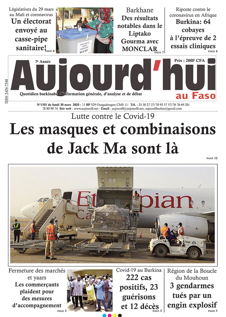 A la Une du 30 mars 2020