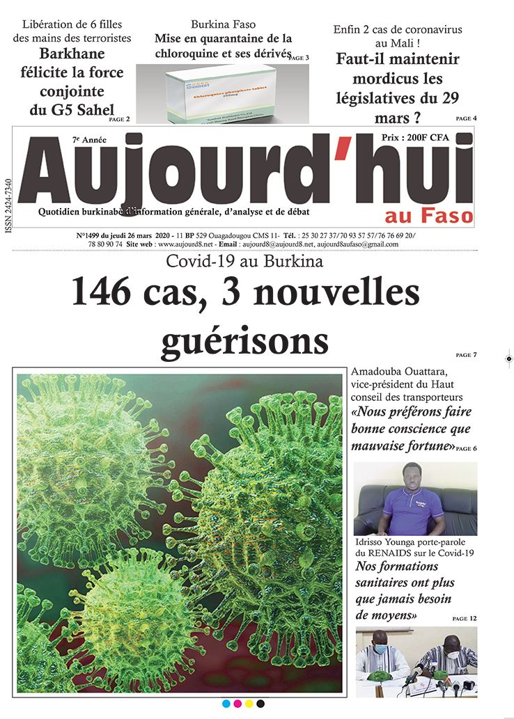 A la Une du 26 mars 2020