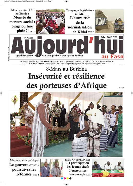 A la Une du 9 mars 2020