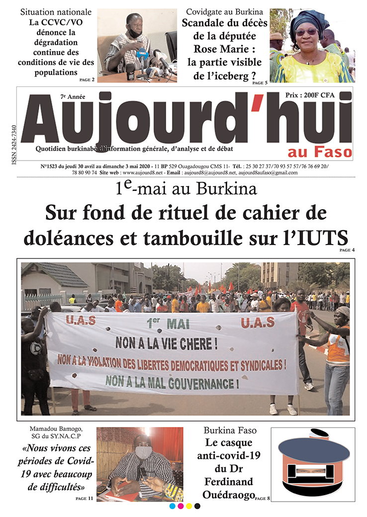 A la Une du 1er mai 2020