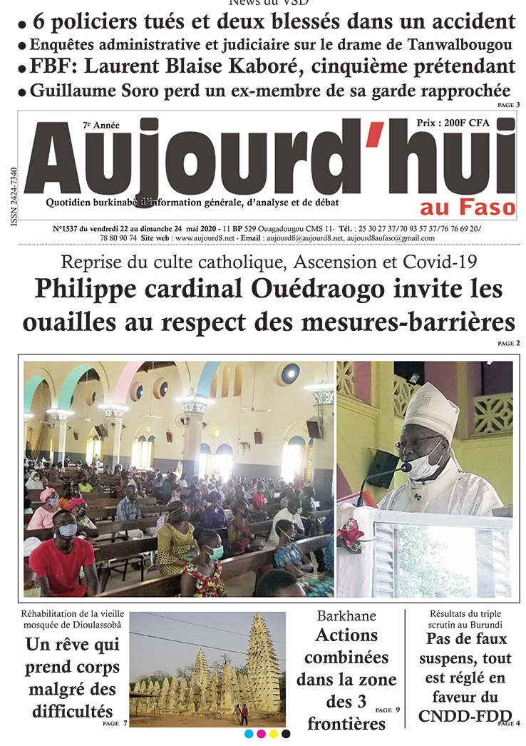 A la Une du 22 mai 2020