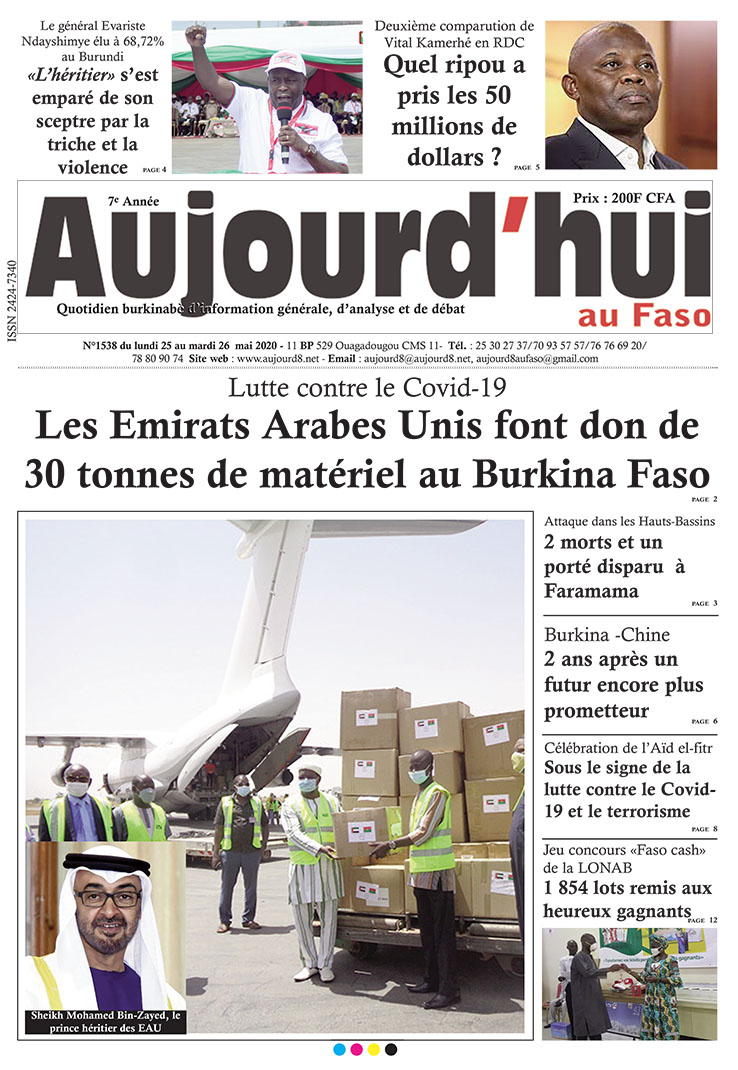 A la Une du 26 mai 2020