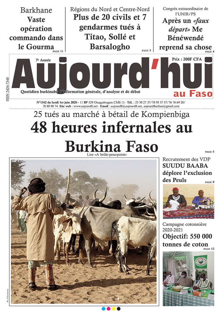 A la Une du 1er juin 2020