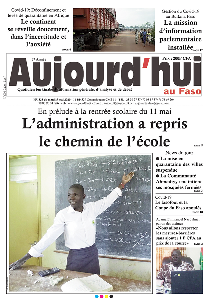 A la Une du 5 mai 2020