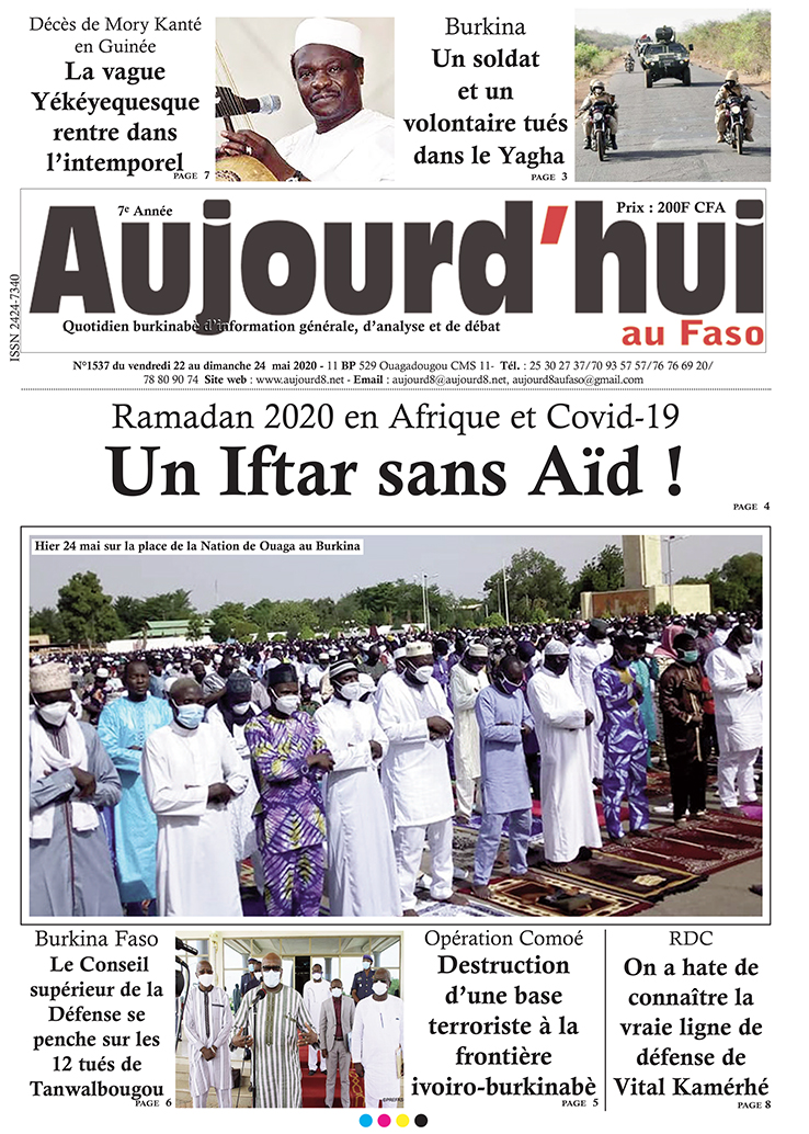 A la Une du 25 mai 2020