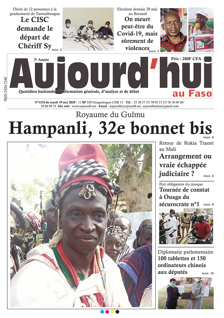 A la Une du 19 mai 2020