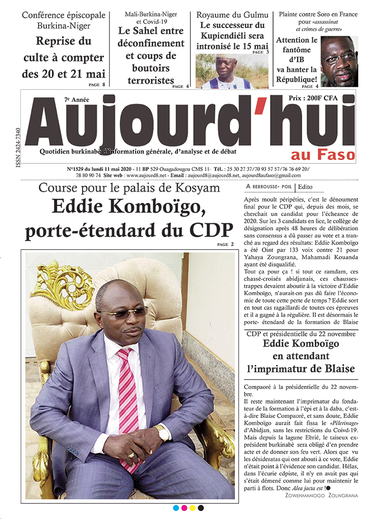 A la Une du 11 mai 2020