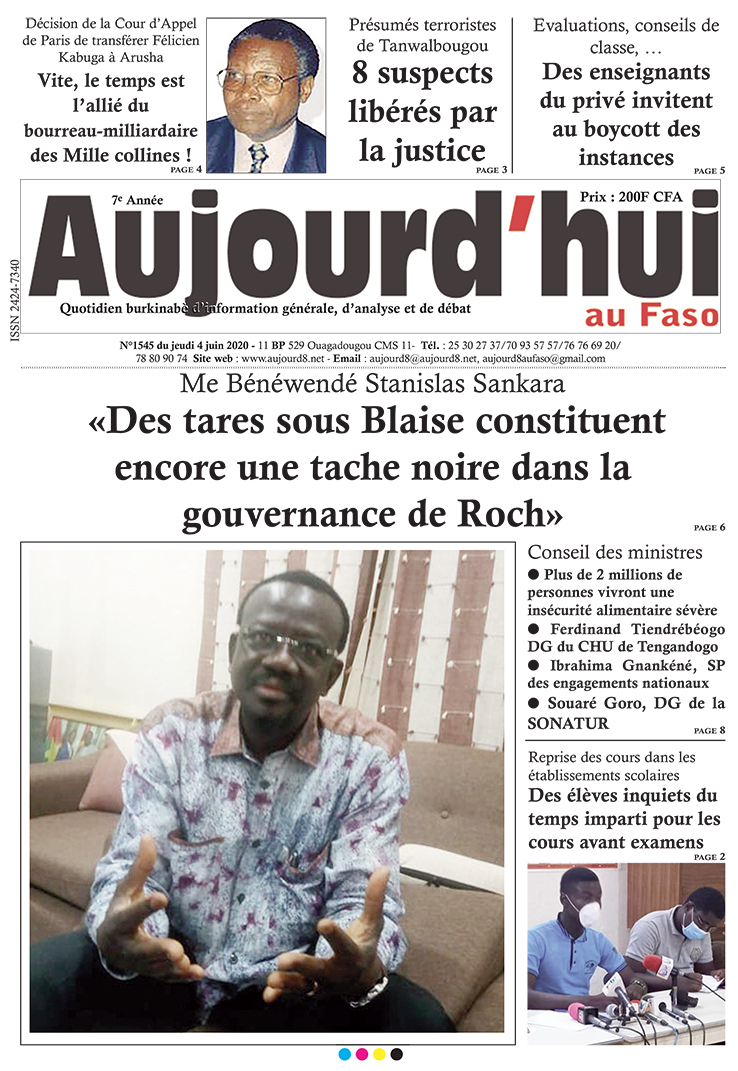 A la Une du 4 juin 2020