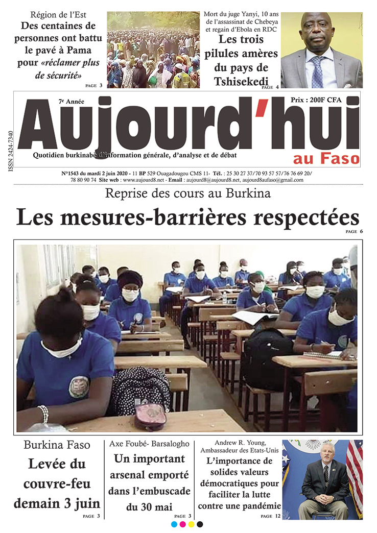 A la Une du 2 juin 2020