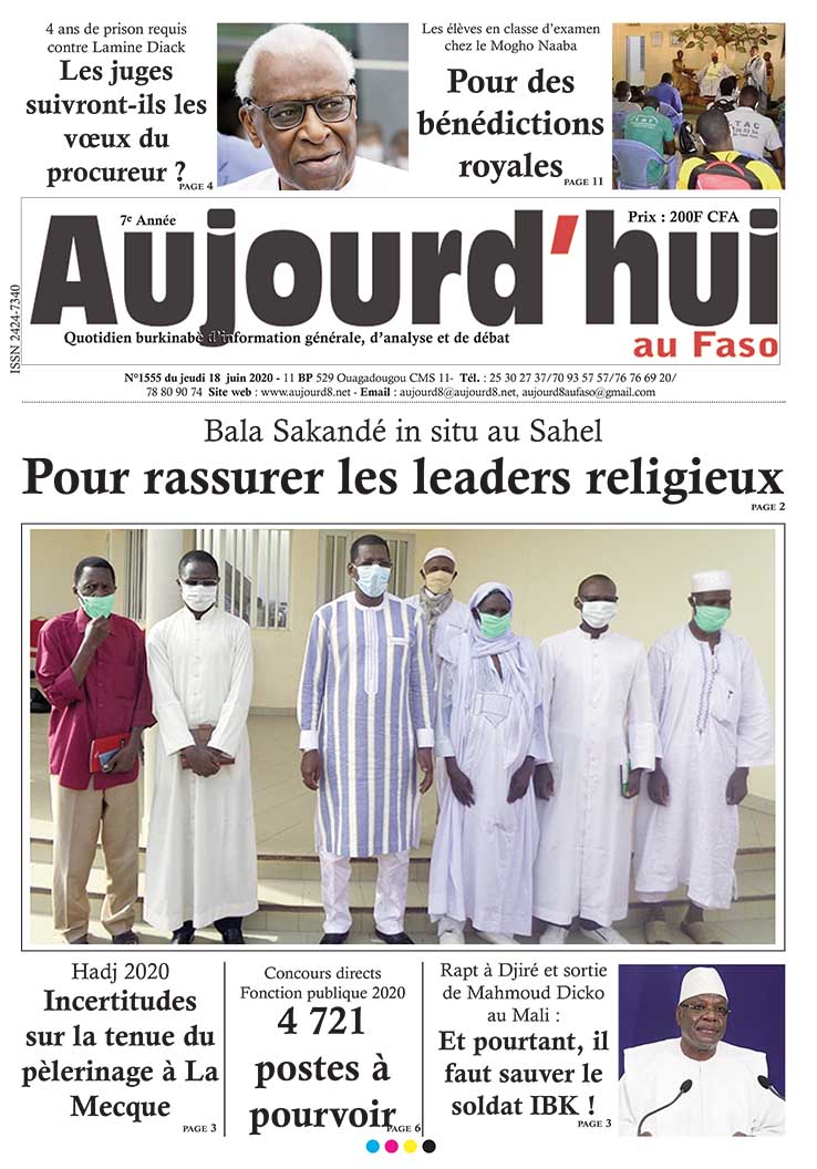 A la Une du  18 juin 2020