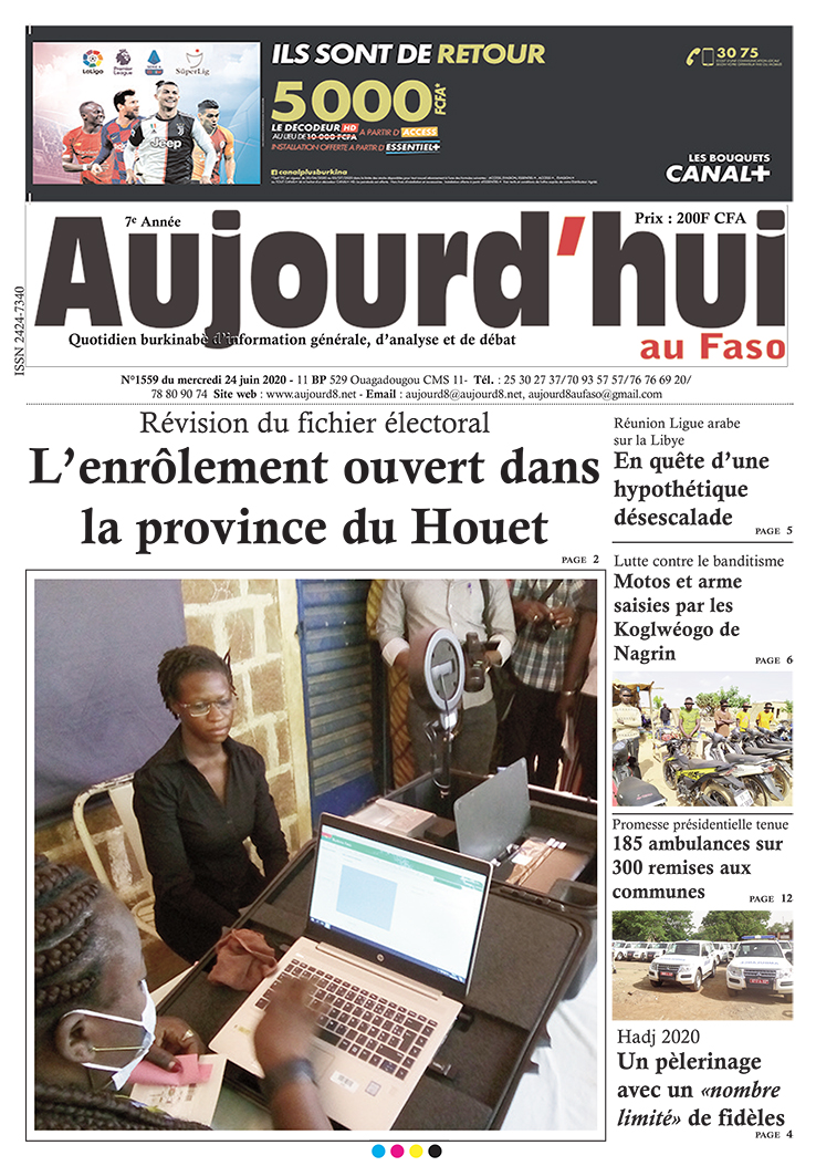 A la Une du 24 juin 2020