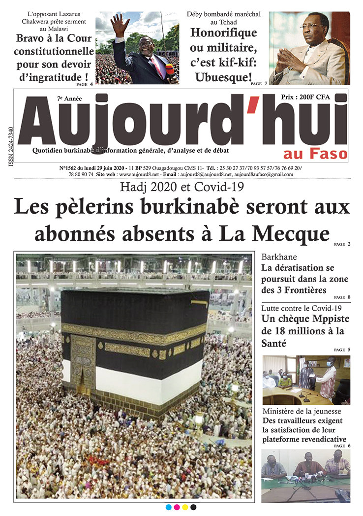 A la Une du 29 juin 2020