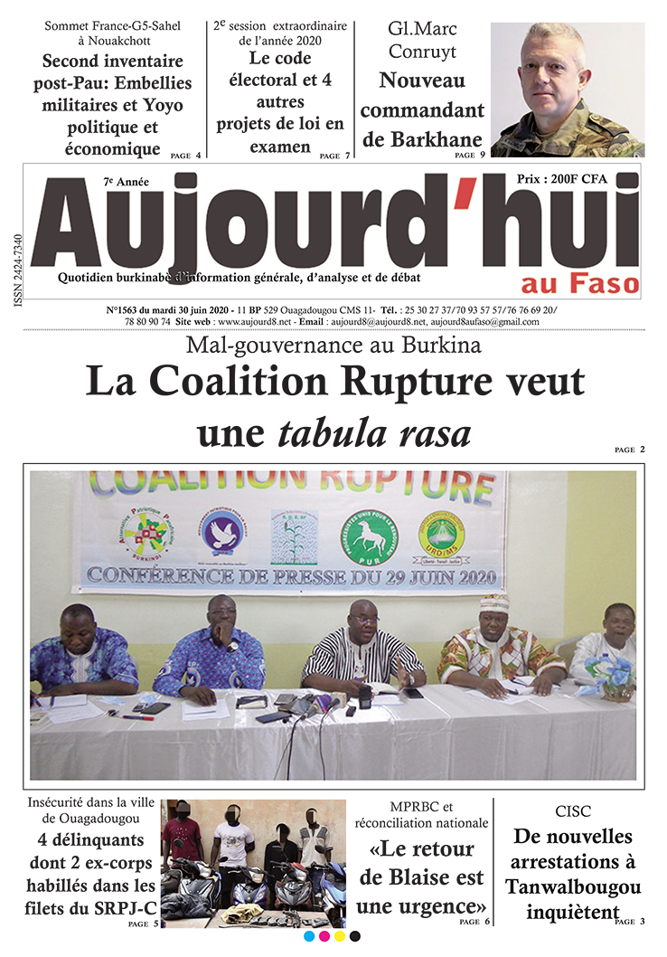 A la Une du 30 juin 2020