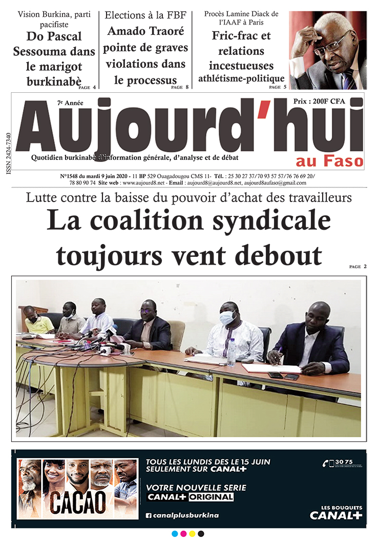 A la Une du 9 juin 2020