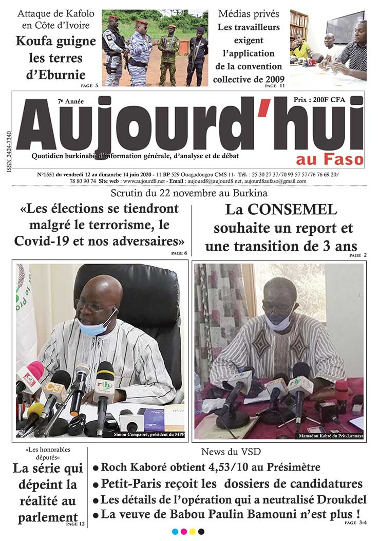 A la Une du 12 juin 2020