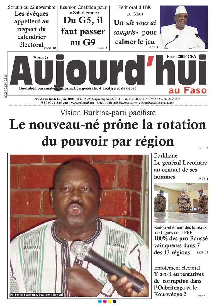 A la Une du 15 juin 2020