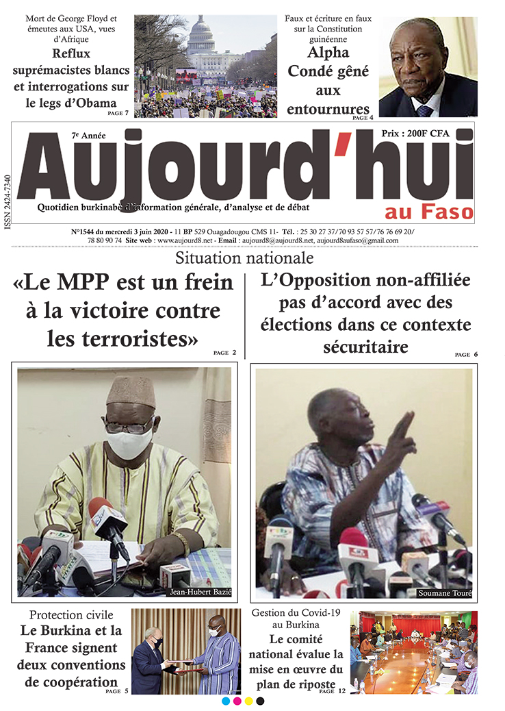 A la Une du 3 juin 2020