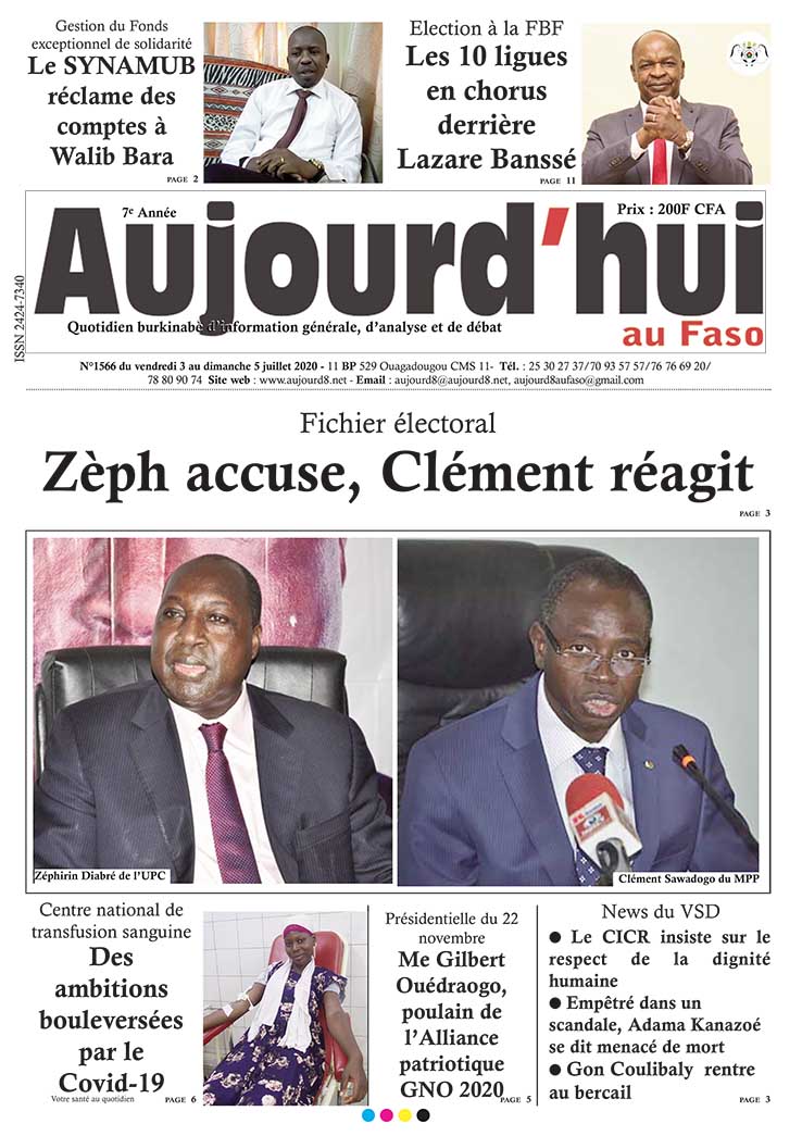 A la Une du 3 juillet 2020