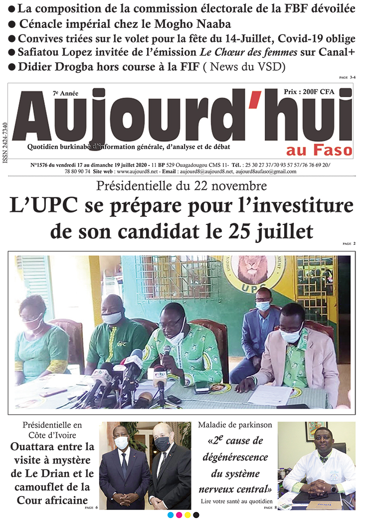 A la Une du 17 juillet 2020