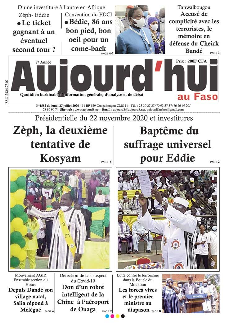 A la Une du 27 juillet 2020