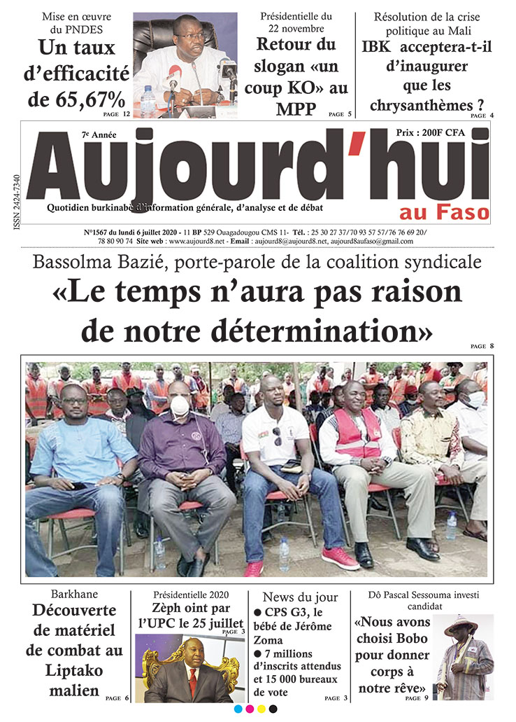 A la Une du 6 juillet 2020