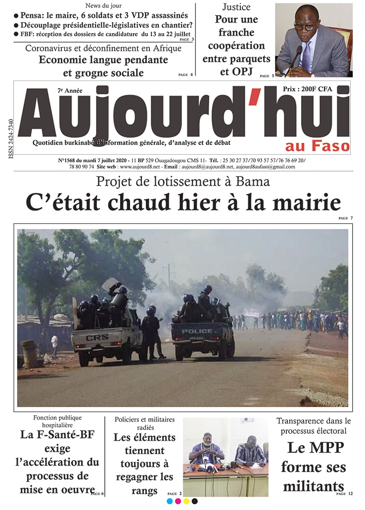 A la Une du 7 juillet 2020