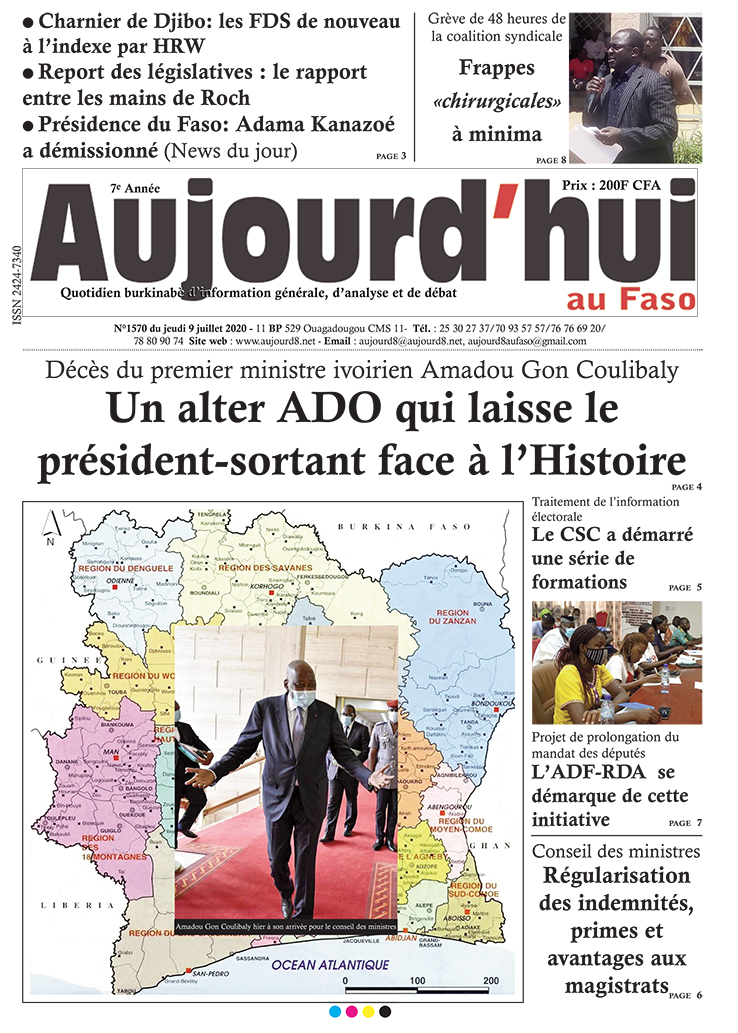 A la Une du 9 juillet 2020