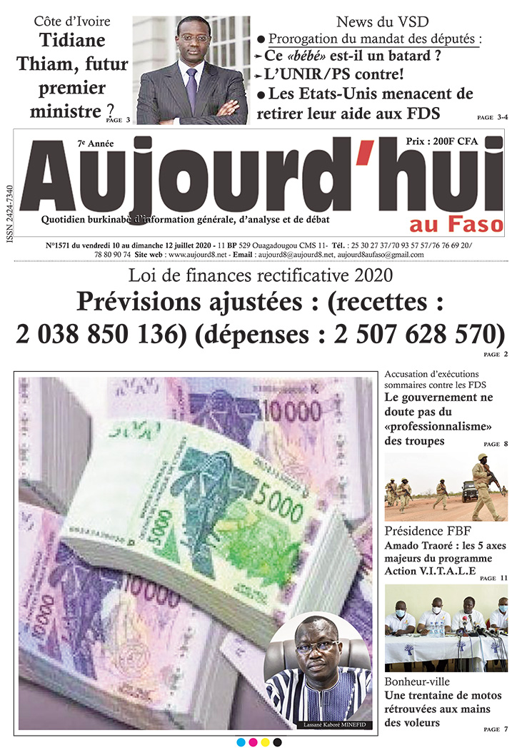 A la Une du 10 juillet 2020