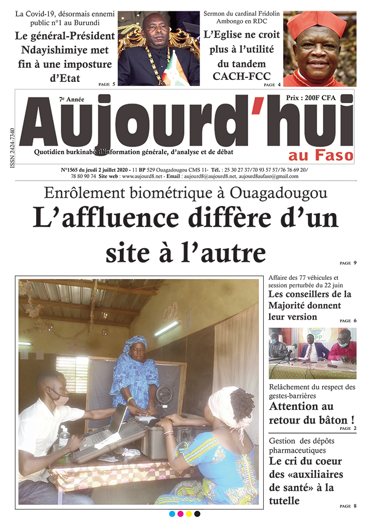 A la Une du 2 juillet 2020